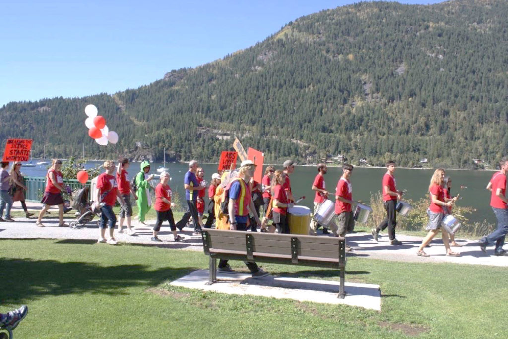 ANKORS AIDS walk at Lakeside Park in Nelson BC
