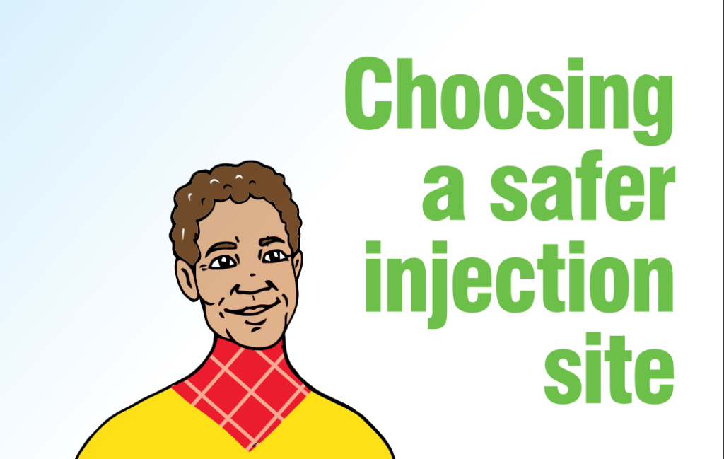 Choosing a safer injection site